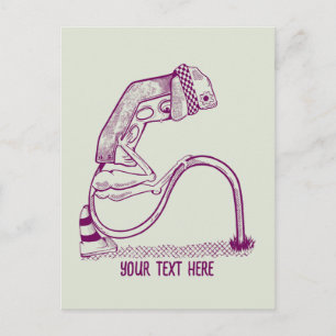 Carte Postale Feu de circulation triste