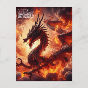 Carte Postale Feu de dragon