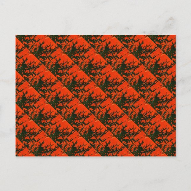 Carte postale "Feu de marais #8" en mosaïque abstr (Devant)