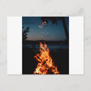 Carte Postale feu de nuit