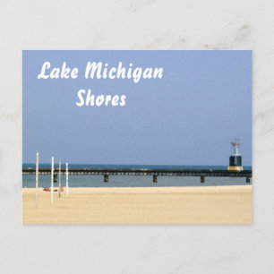 Carte Postale Feu de phare du lac Michigan Shorts