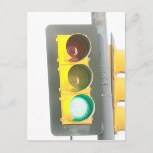 Carte Postale Feu de trafic