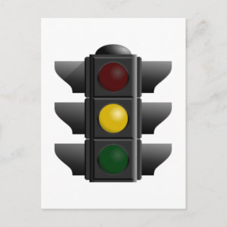Carte Postale Feu de trafic