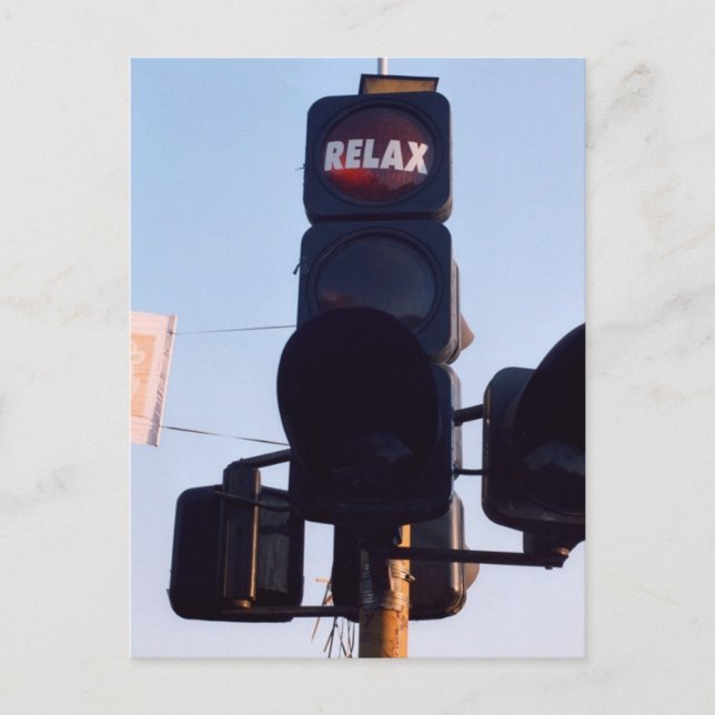 Carte Postale Feu de trafic indien (Devant)