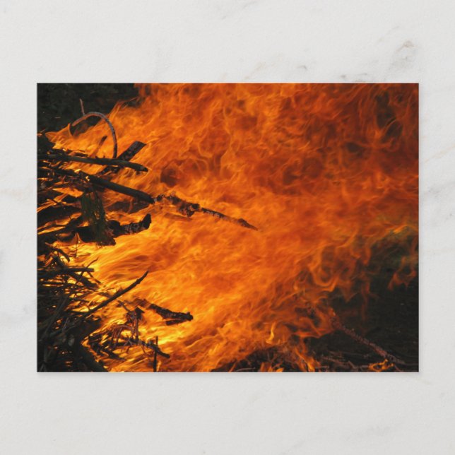 Carte Postale Feu déchaîné (Devant)