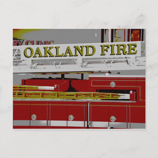 Carte Postale Feu d'Oakland (Devant)