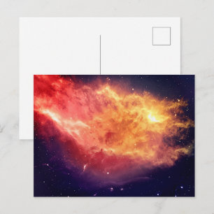 Carte Postale Feu Solaire à Travers le Cosmos