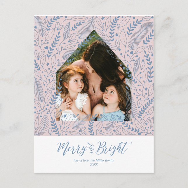 Carte Postale Feuillage d'hiver | Photo de vacances joyeuse et l (Devant)