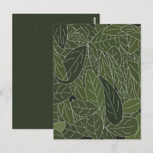 Carte Postale Feuillage Feuille vert