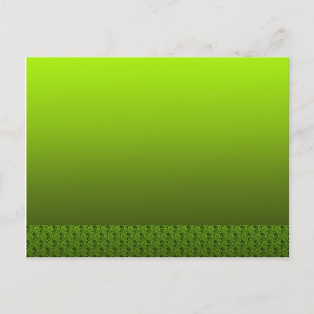 Carte Postale Feuillage vert (Devant)