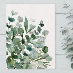 Carte Postale Feuillage Vert Aquarelle Feuilles Verdure
