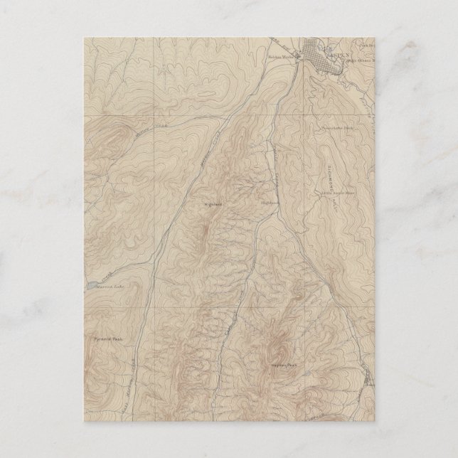 Carte Postale Feuille Atlas Aspen (Devant)