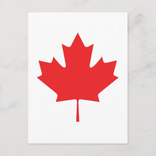 CARTE POSTALE FEUILLE CANADIENNE