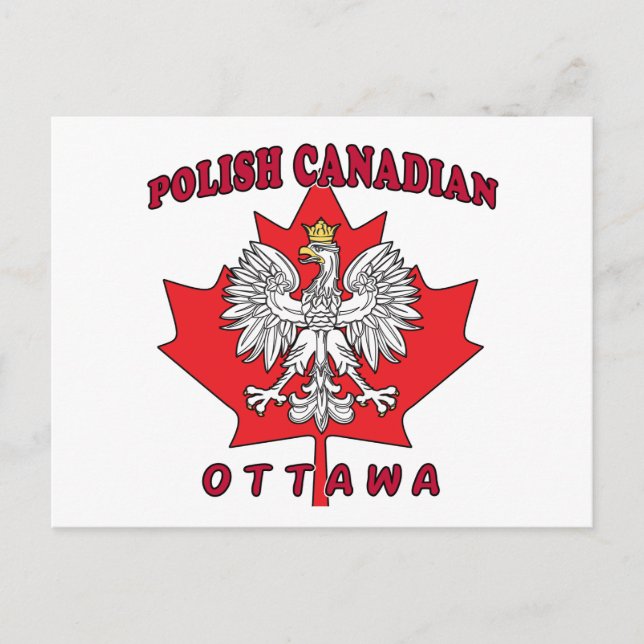 Carte Postale Feuille canadienne polonaise d'Ottawa (Devant)