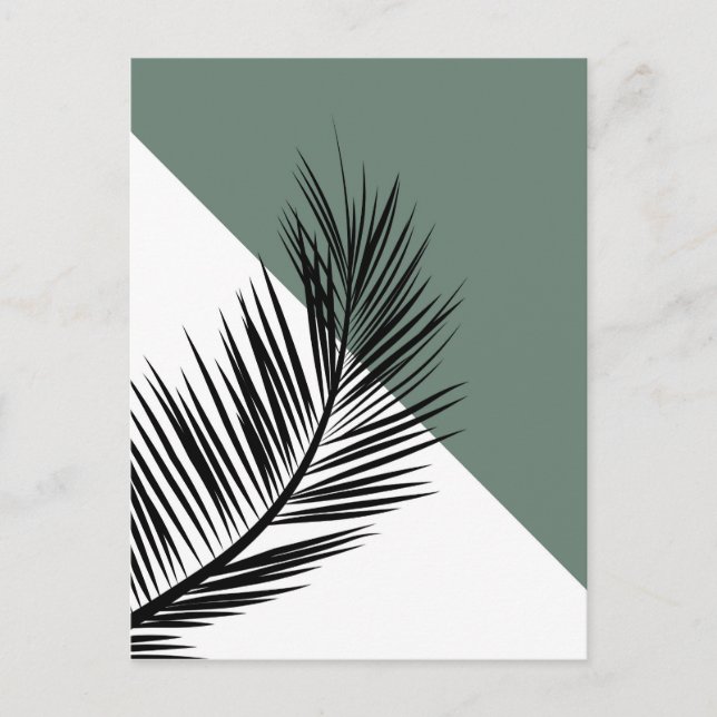 Carte Postale Feuille de palme (Devant)
