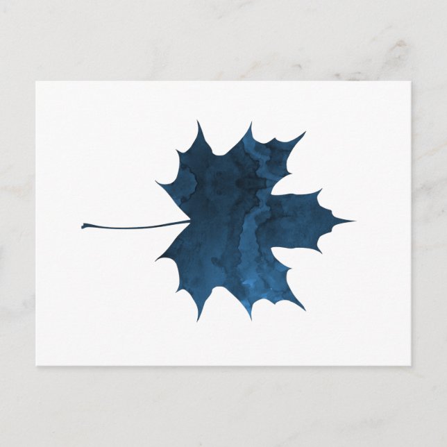 Carte Postale Feuille d'érable (Devant)