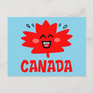 Carte Postale Feuille d'érable du Canada