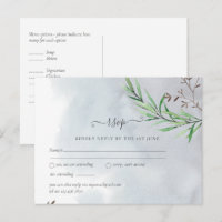 Feuille d'olive Mariage Poussiéreux Bleu Citron RS