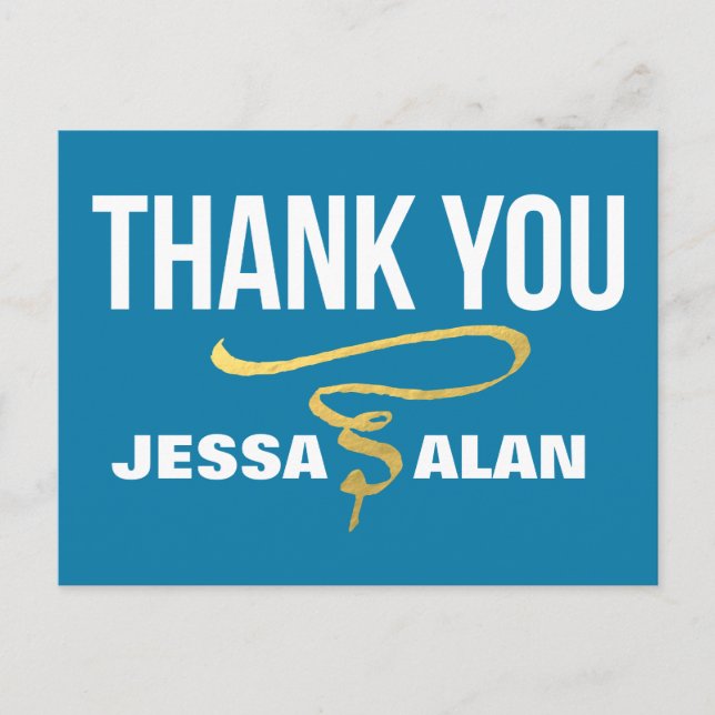 Carte Postale feuille d'or pivotante (Devant)