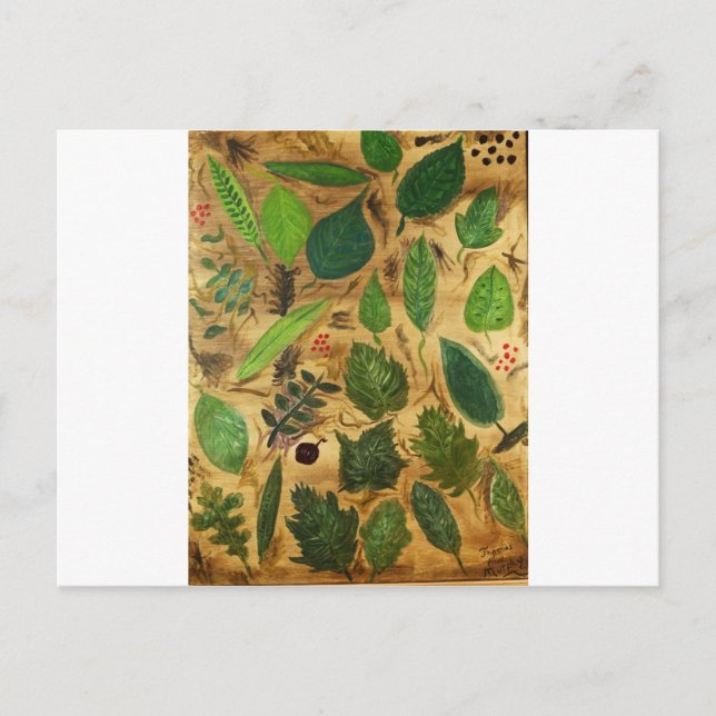 Carte Postale Feuille du Wisconsin (Devant)