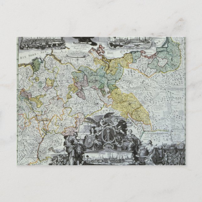 Carte Postale Feuille maîtresse de la souveraine prussienne (Devant)