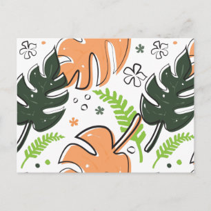 Carte Postale feuille tropical