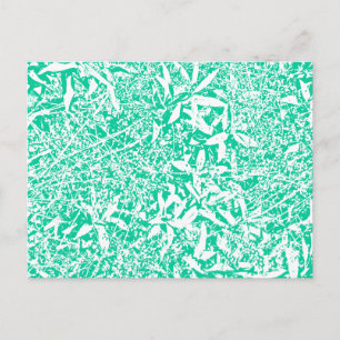 Carte Postale feuille (vert et blanc)