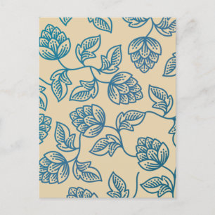 Carte Postale Feuille Vintage classique de houblon Motif