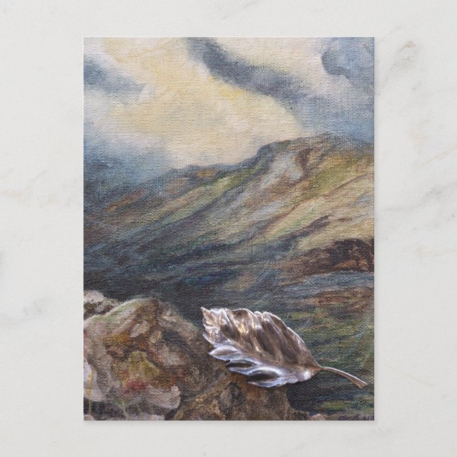 Carte postale Feuille "Voyage sur" (Devant)