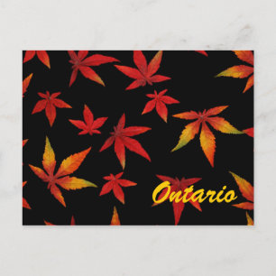 Carte postale Feuilles Automne Ontario