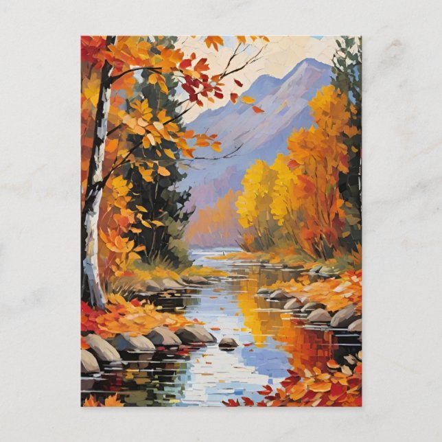 Carte Postale Feuilles d'automne (Devant)