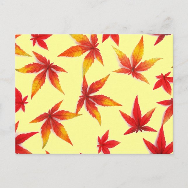 Carte Postale Feuilles d'automne (Devant)