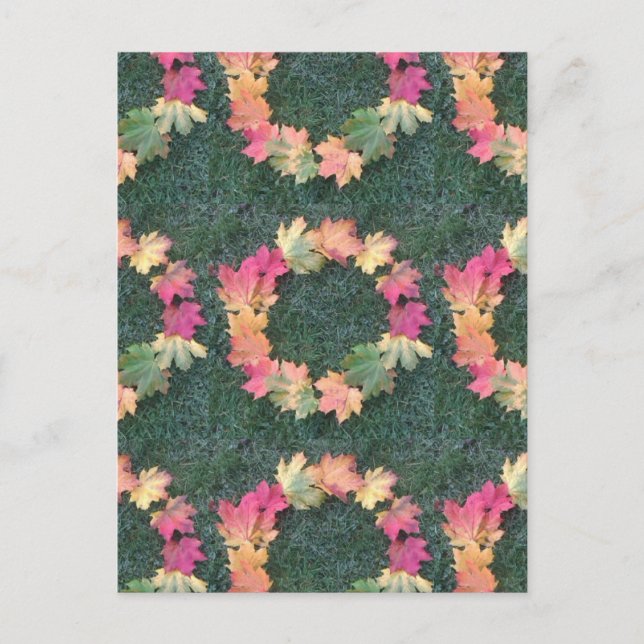 Carte Postale Feuilles d'automne (Devant)