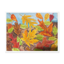 Feuilles d'automne colorées