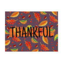 Feuilles d'automne modernes reconnaissantes Noix C