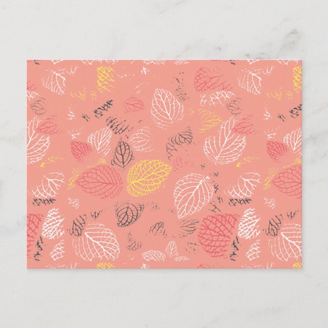 Carte Postale Feuilles d'automne Motif 5 (Devant)
