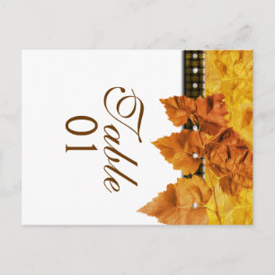 Carte Postale Feuilles d'automne tisser le diamant "numéro de ta