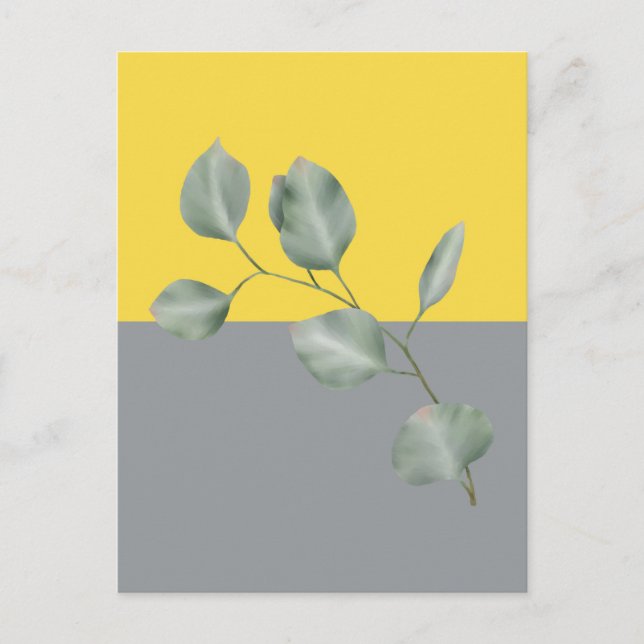 Carte Postale Feuilles de l'art moderne Eucalyptus (Devant)