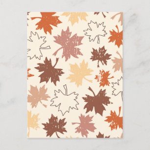 Carte Postale Feuilles de l'érable d'automne grâces du folliage