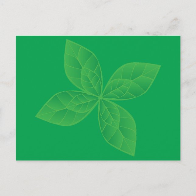 Carte Postale Feuilles de menthe (Devant)