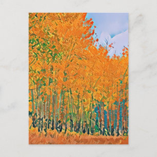Carte Postale Feuilles de tremble tombent