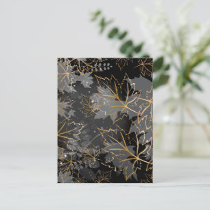 Carte Postale Feuilles d'or 5