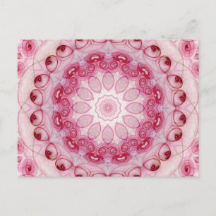 Carte Postale Feuilles roses