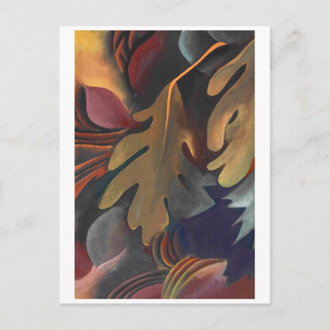Carte Postale Feuilles sous l'eau | Georgia O'Keeffe | (Devant)