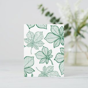 Carte Postale Feuilles stylisées 5
