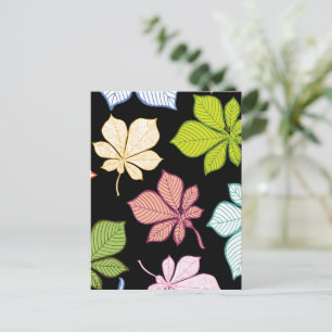 Carte Postale Feuilles stylisées 9