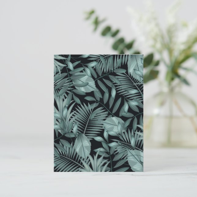 Carte Postale Feuilles Tropicales 4 (Debout devant)