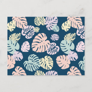 Carte Postale Feuilles tropicales multicolores 4