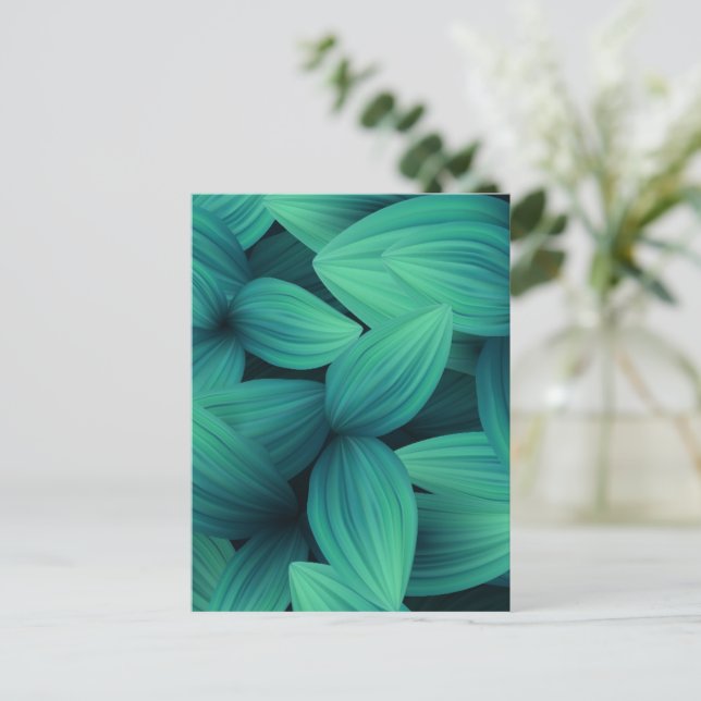 Carte Postale Feuilles tropicaux 11 (Debout devant)