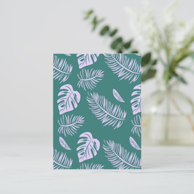 Carte Postale Feuilles tropicaux 18 (Debout devant)